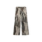 Pantalon Lin Imprimé Zèbre