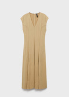 Robe Col V Avec Coutures