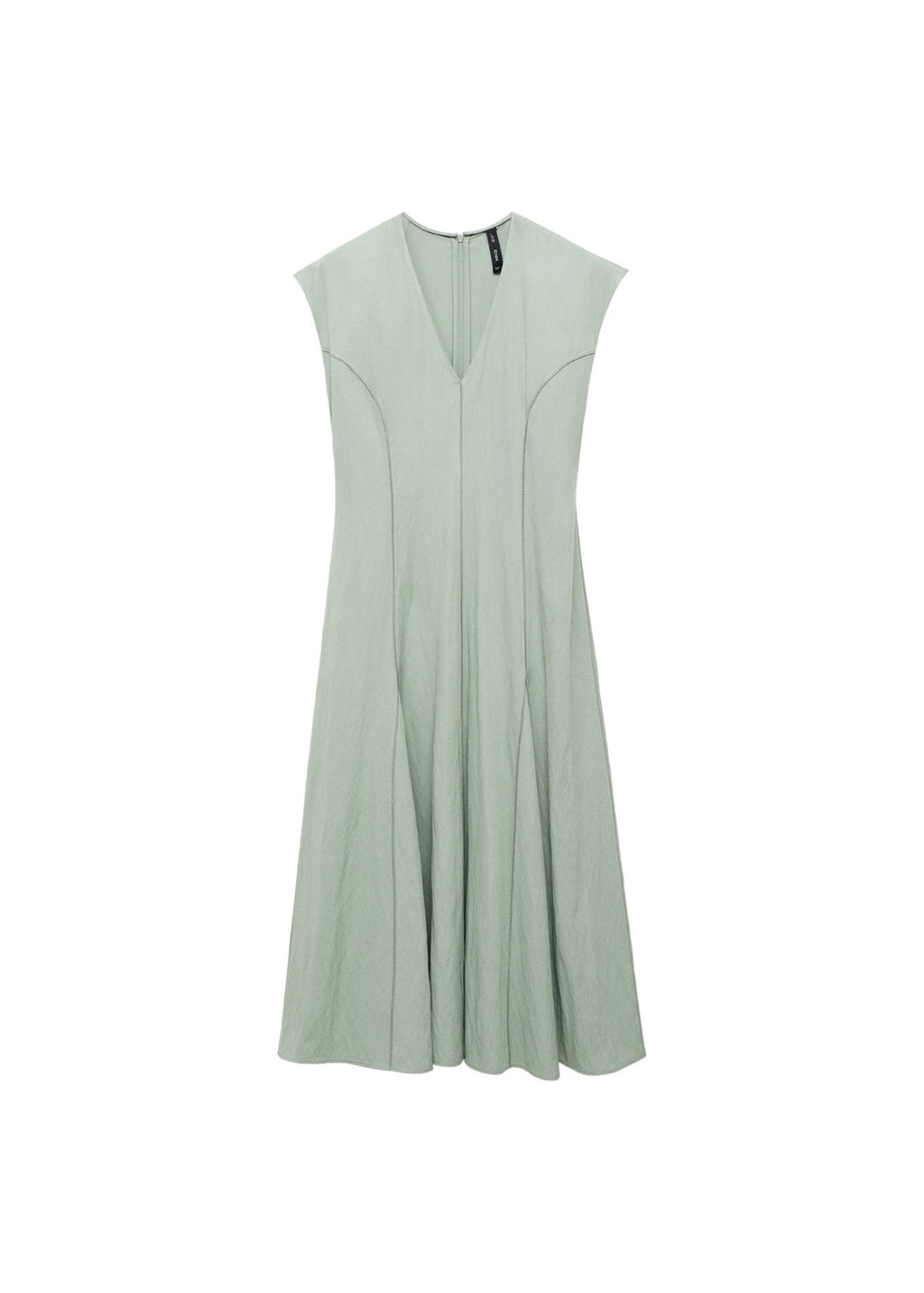 Robe Col V Avec Coutures