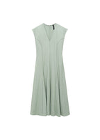 Robe Col V Avec Coutures