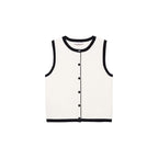 Gilet Maille Contraste