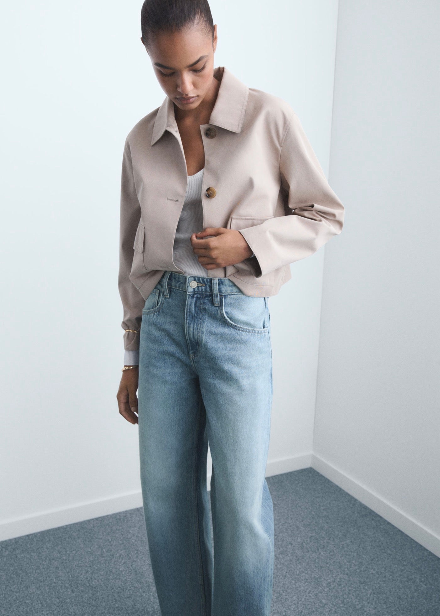 Jean Barrel Taille Haute
