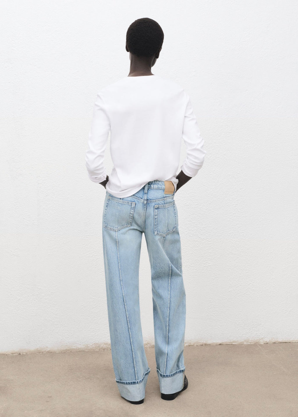 Jean Large À Revers