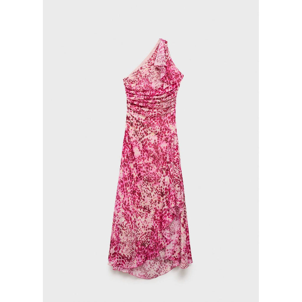 Robe Asymétrique En Imprimé Animal