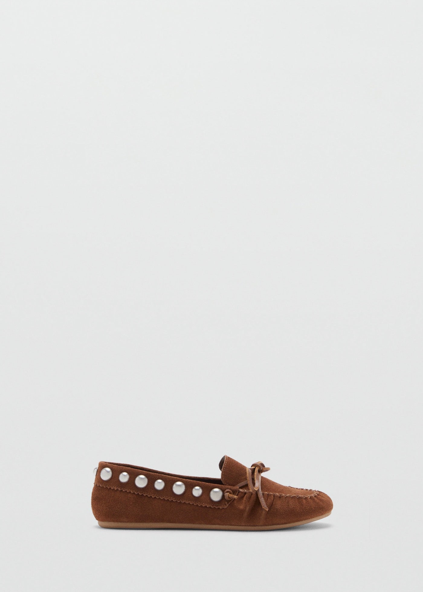 Mocassins En Daim À Clous