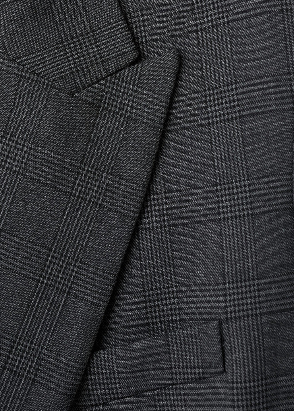 Blazer Costume À Carreaux Double Boutonnage
