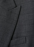 Blazer Costume À Carreaux Double Boutonnage