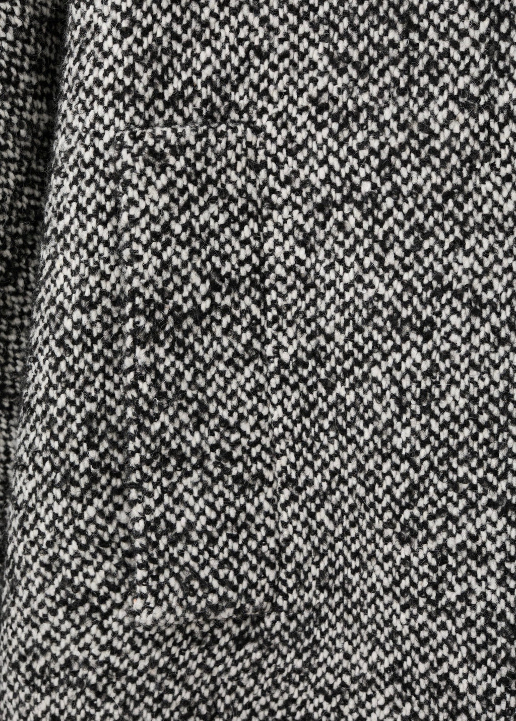 Manteau Chiné Col Fausse Fourrure