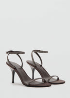 Sandales Talon Lanière Strass
