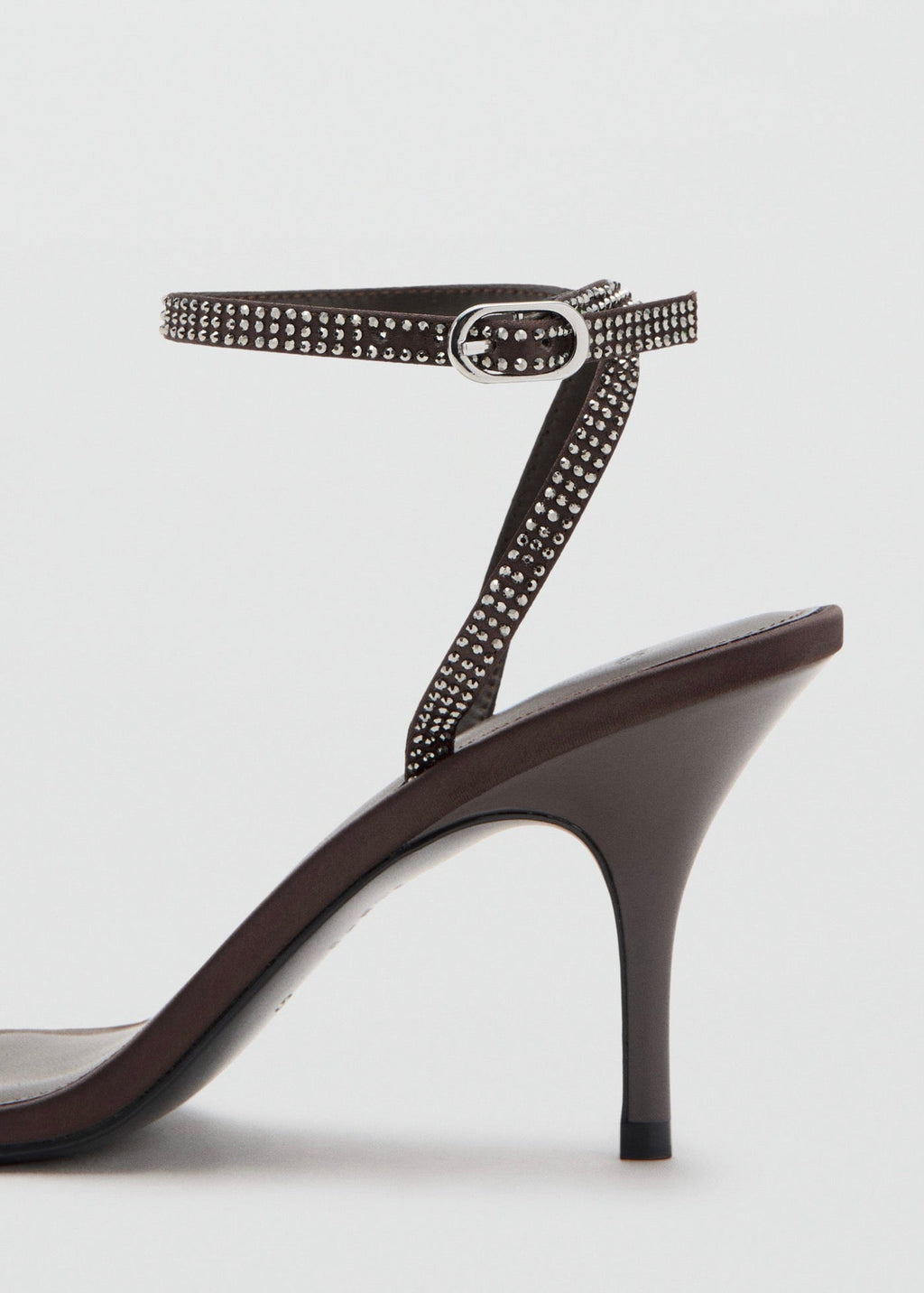 Sandales Talon Lanière Strass