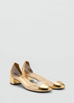Chaussures À Talons Combinés En Vinyle
