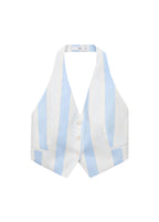 Gilet Emmanchures Américaines À Rayures