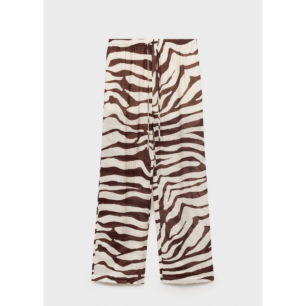 Pantalon Fluide Imprimé Zèbre