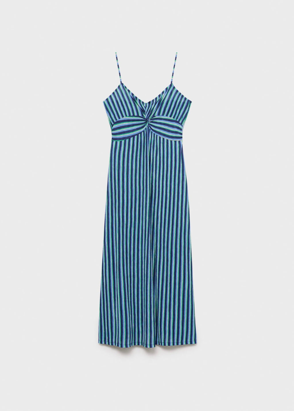 Robe Froncée Rayures