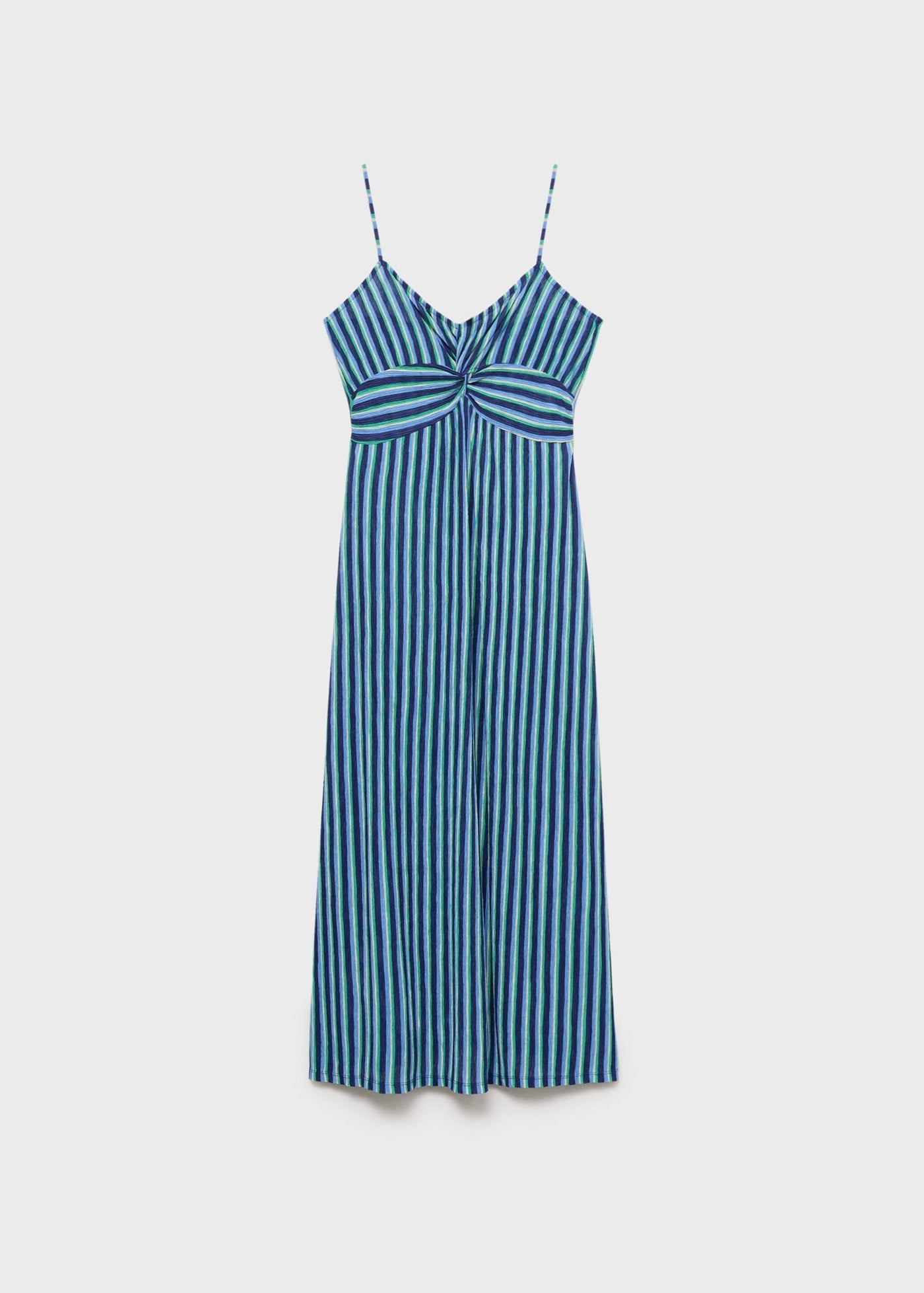 Robe Froncée Rayures