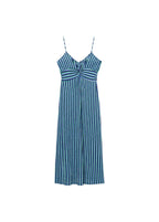 Robe Froncée Rayures