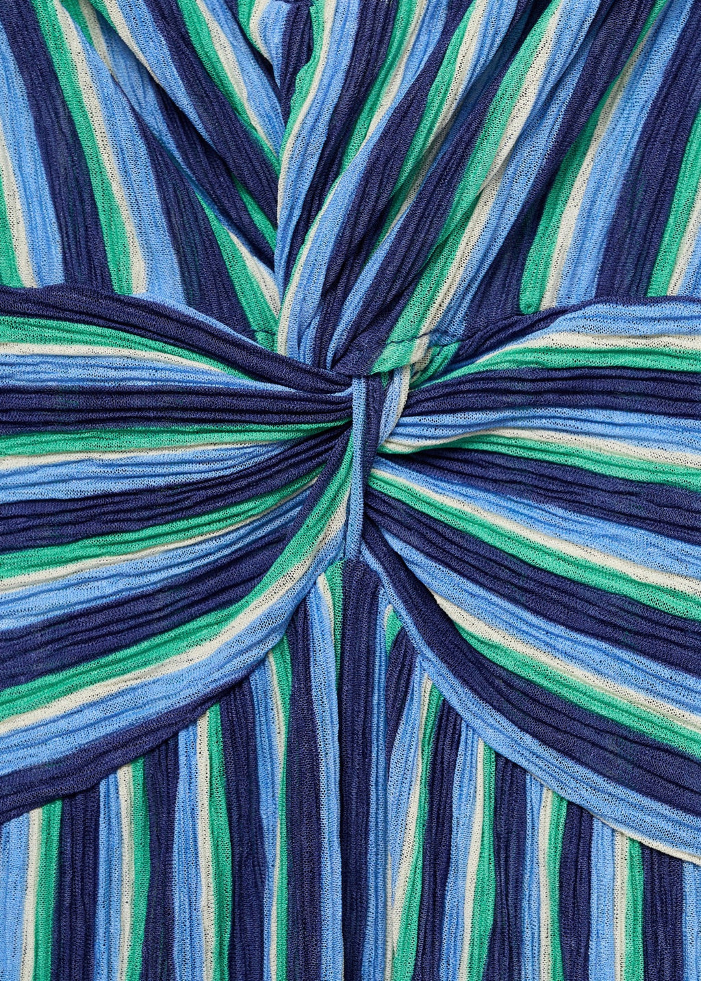 Robe Froncée Rayures