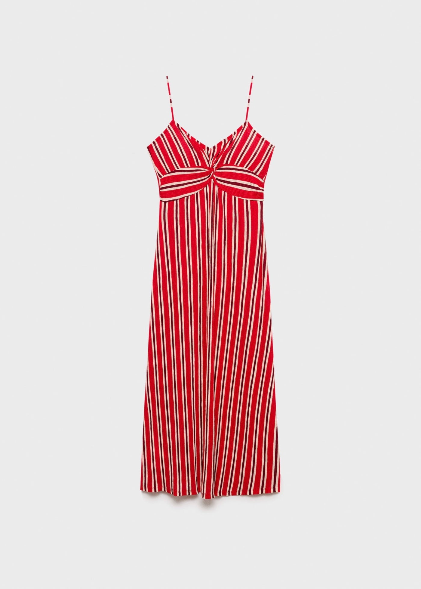 Robe Froncée Rayures