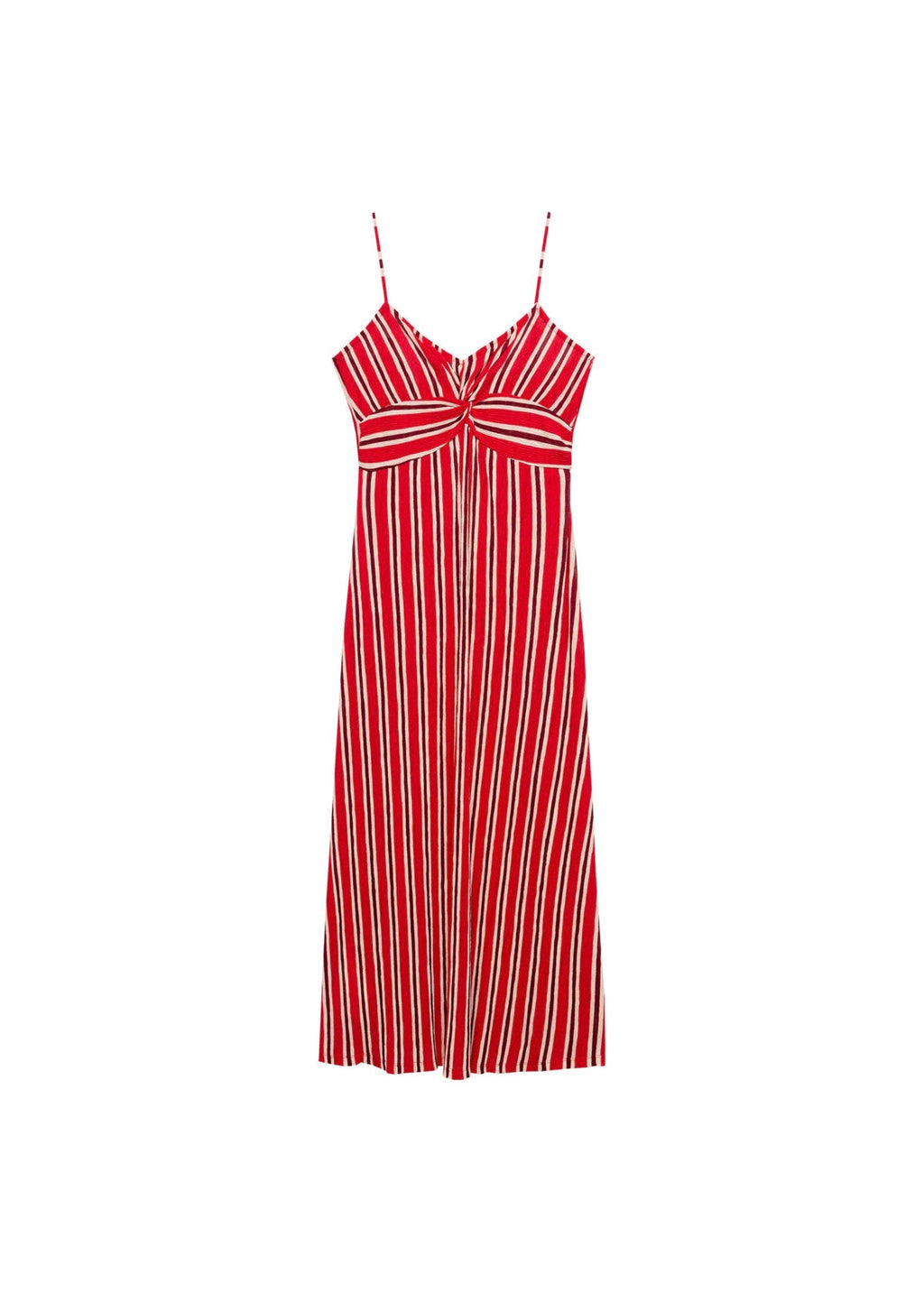 Robe Froncée Rayures