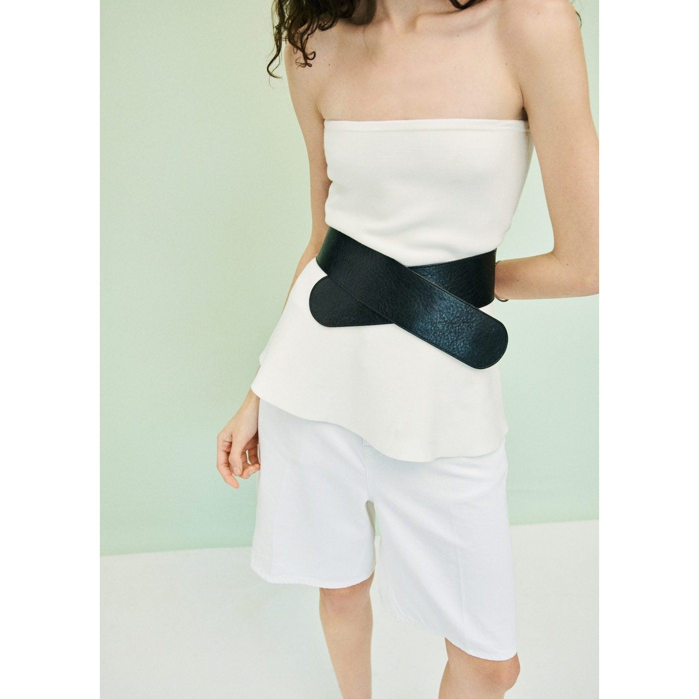 Bermuda En Jean Droit Taille Haute