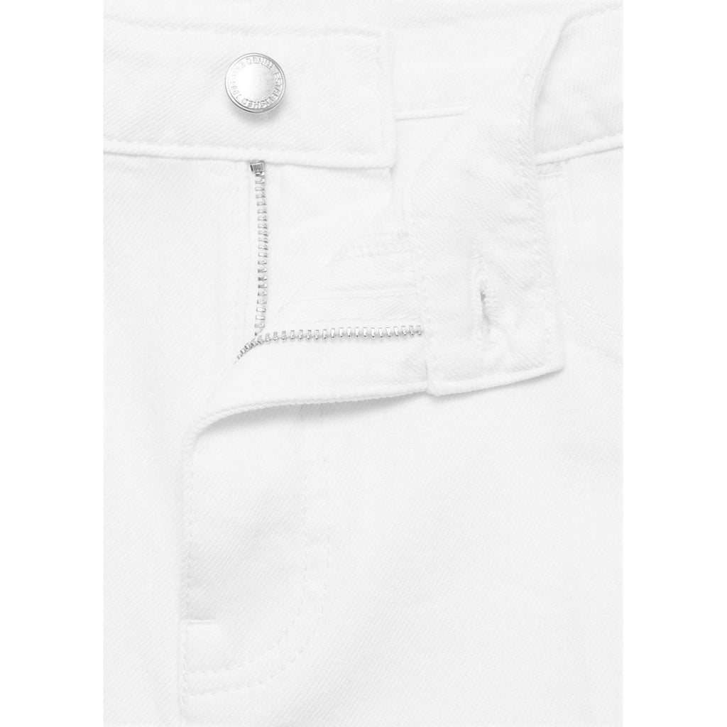 Bermuda En Jean Droit Taille Haute
