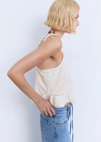 Haut Brodé En Dentelle Rapportée
