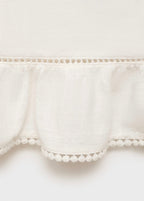 Haut Brodé En Dentelle Rapportée