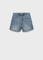 Short En Jean Bas Effiloché