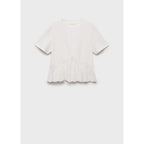 T-Shirt Volant Brodé