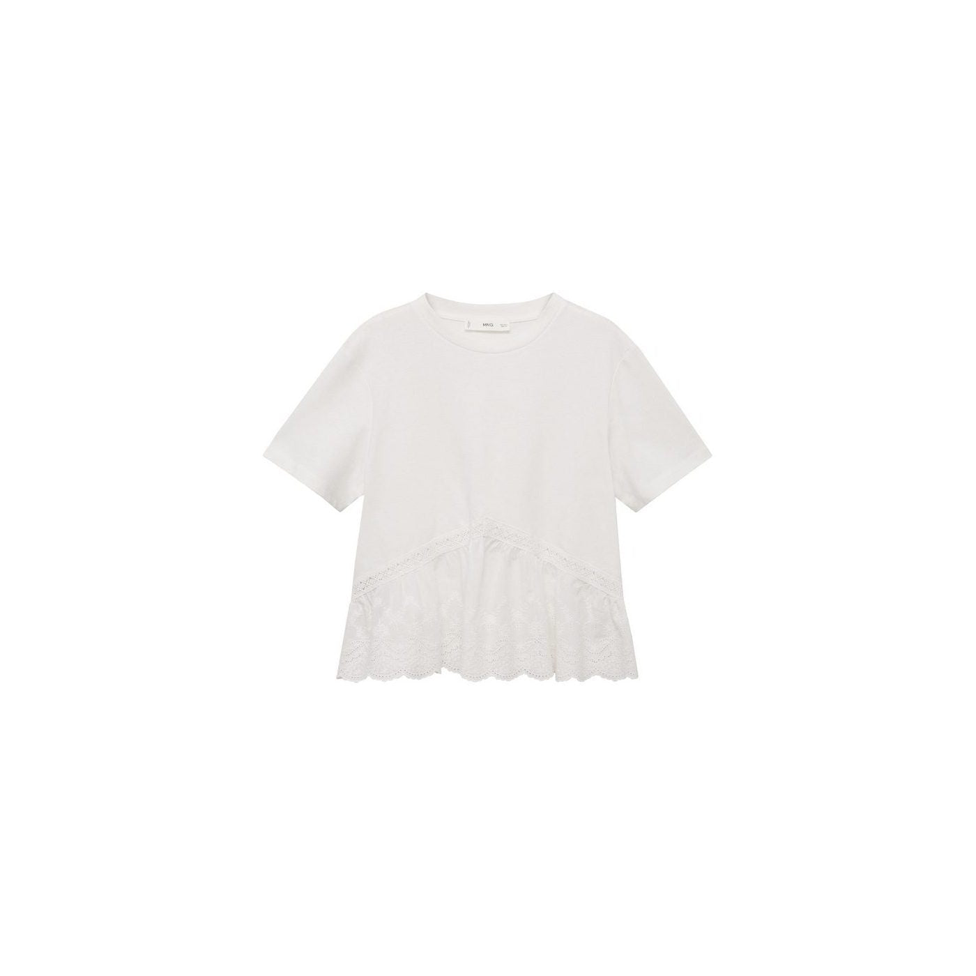 T-Shirt Volant Brodé