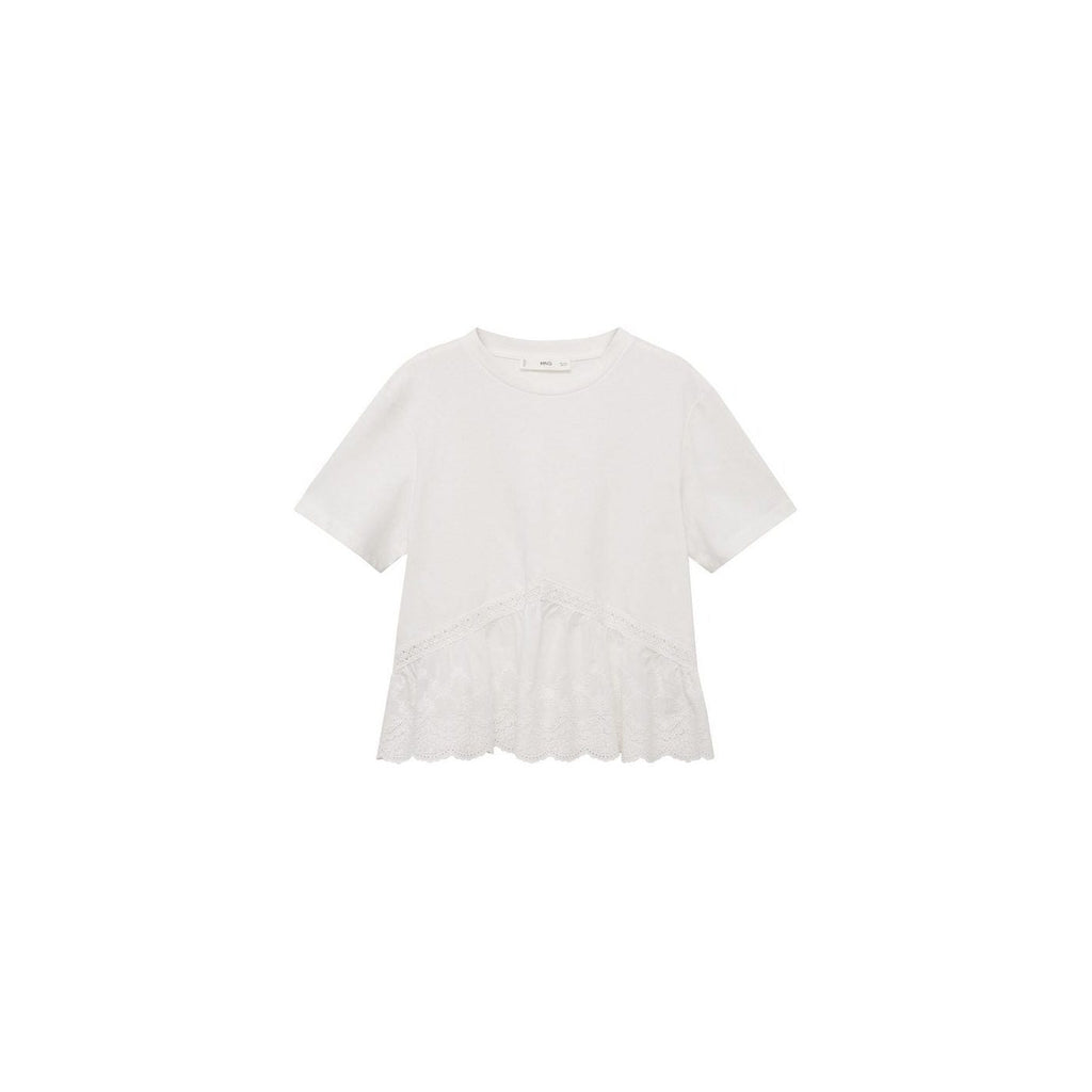 T-Shirt Volant Brodé