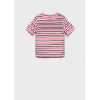 Pull À Manches Courtes À Rayures Combinées