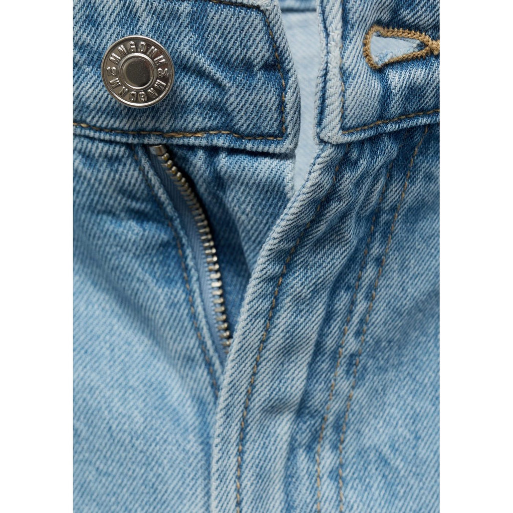 Bermuda En Jean Taille Normale À Pinces