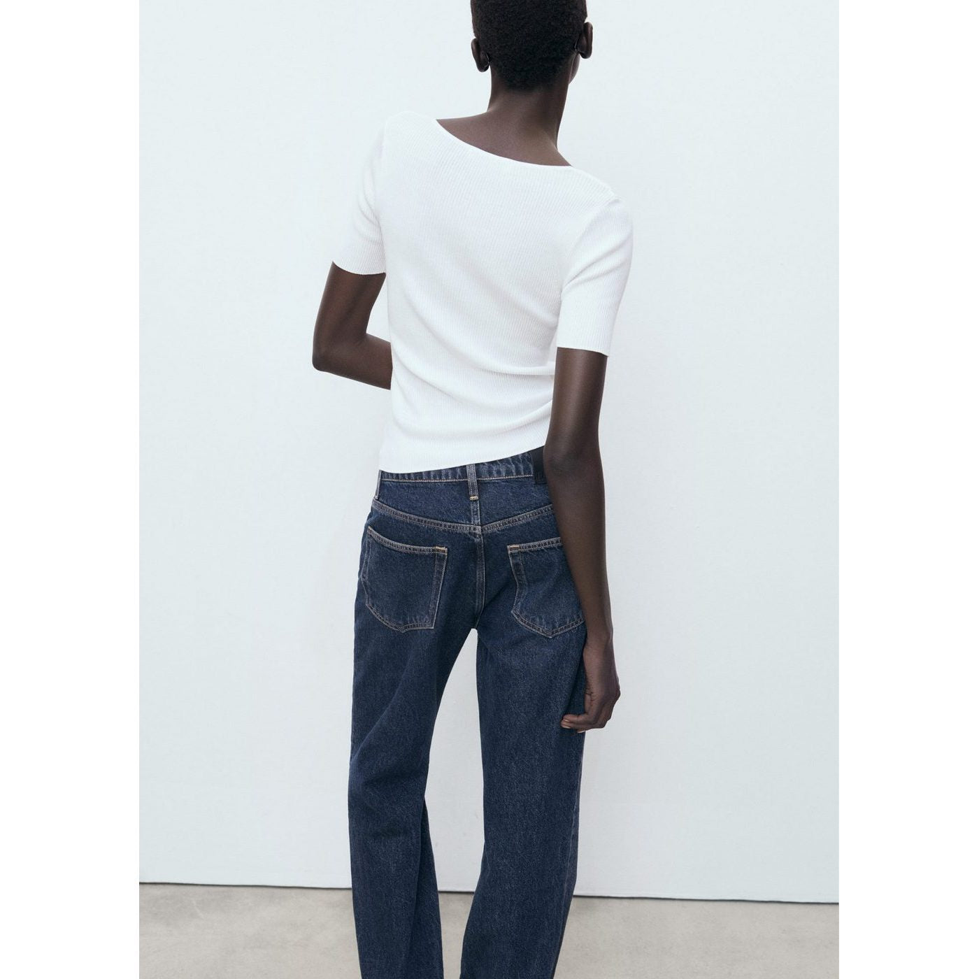 Pull-Over Côtelé Combiné