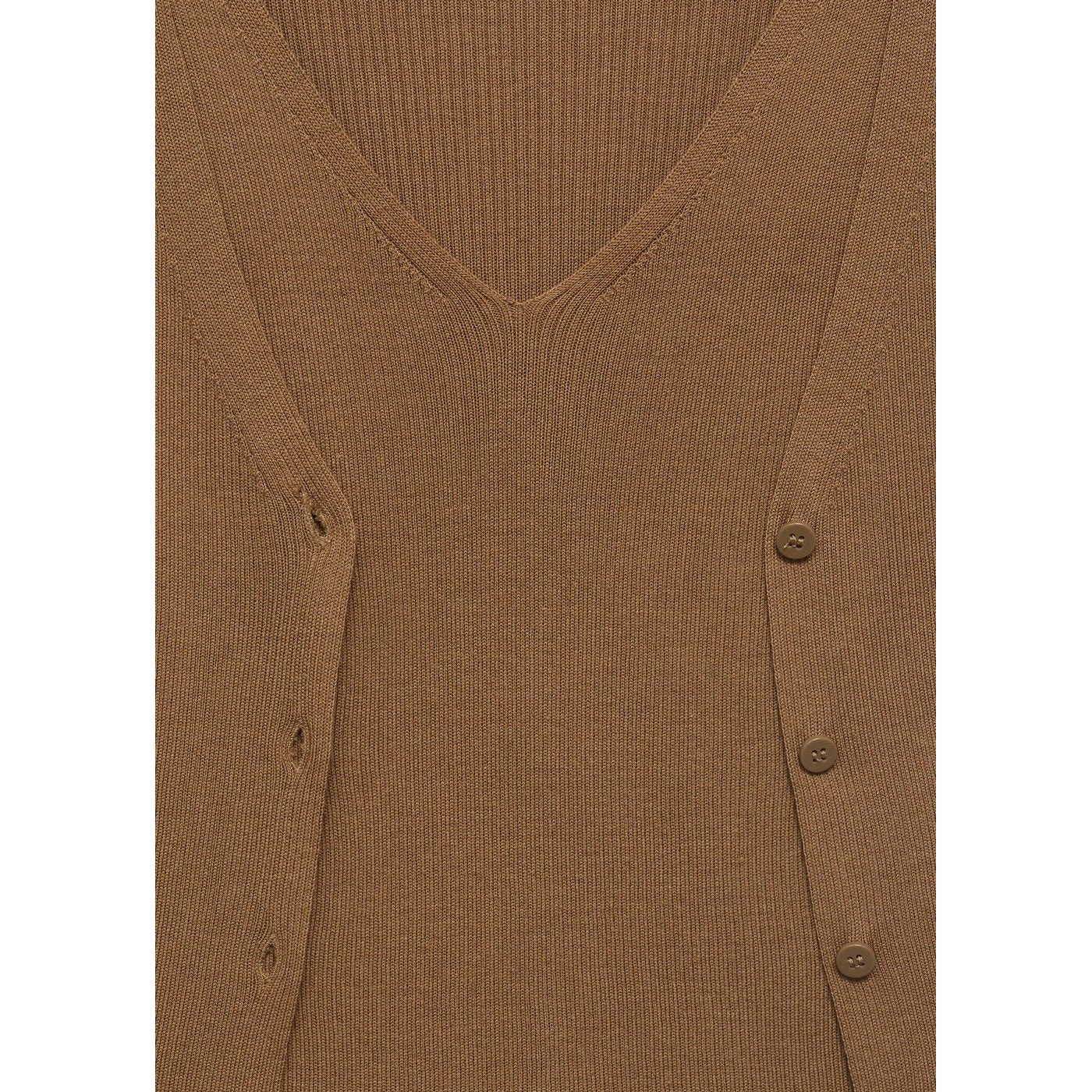 Pull-Over Côtelé Combiné