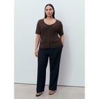 Cardigan En Maille Bouclée Manches Courtes