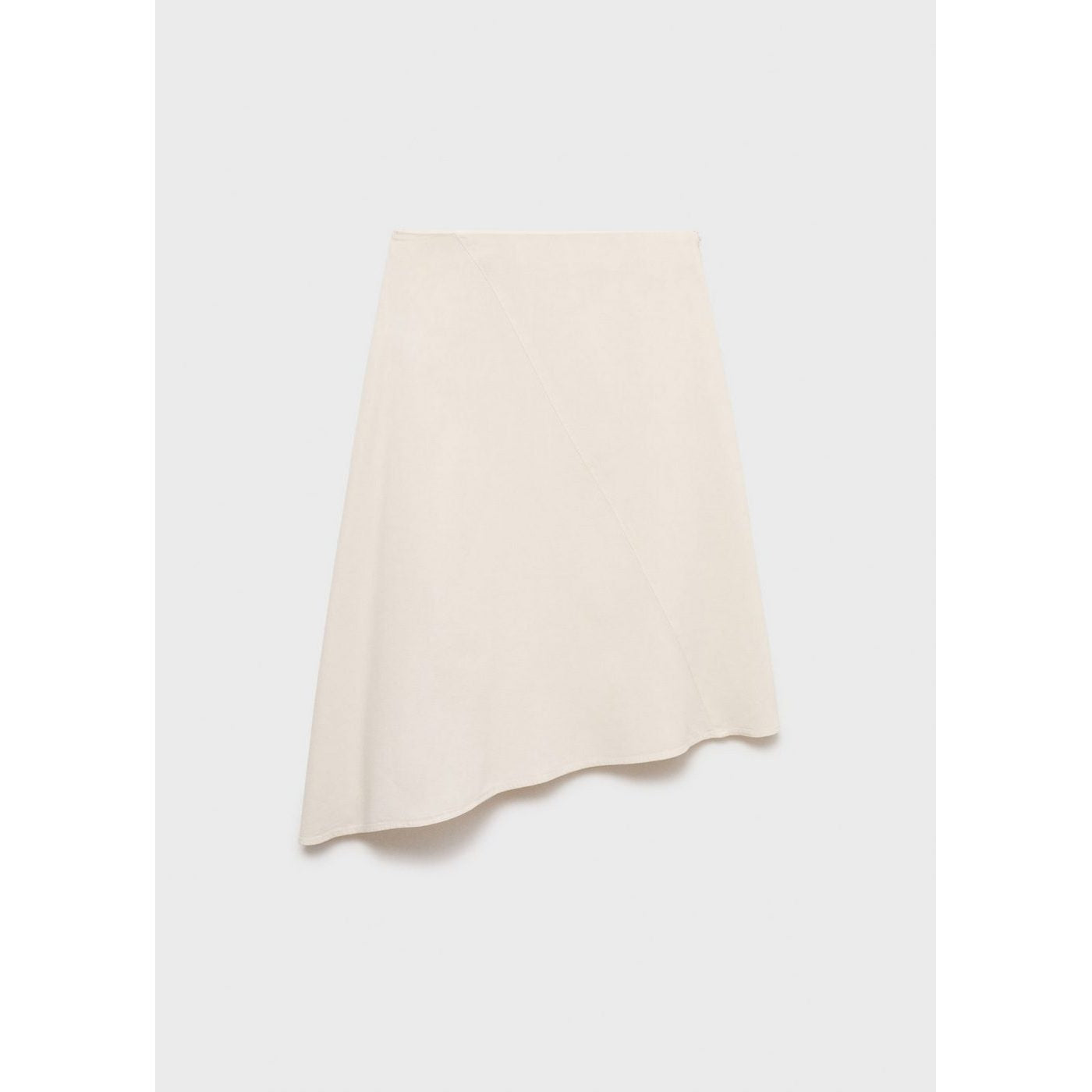 Jupe Midi Coton Asymétrique