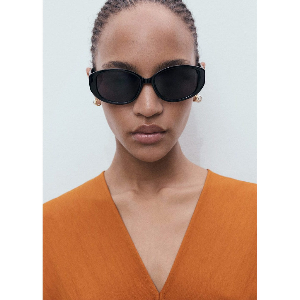Robe Midi Froncée Sur Les Côtés