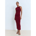Robe Drapée Détail Bijou