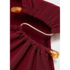Robe Drapée Détail Bijou