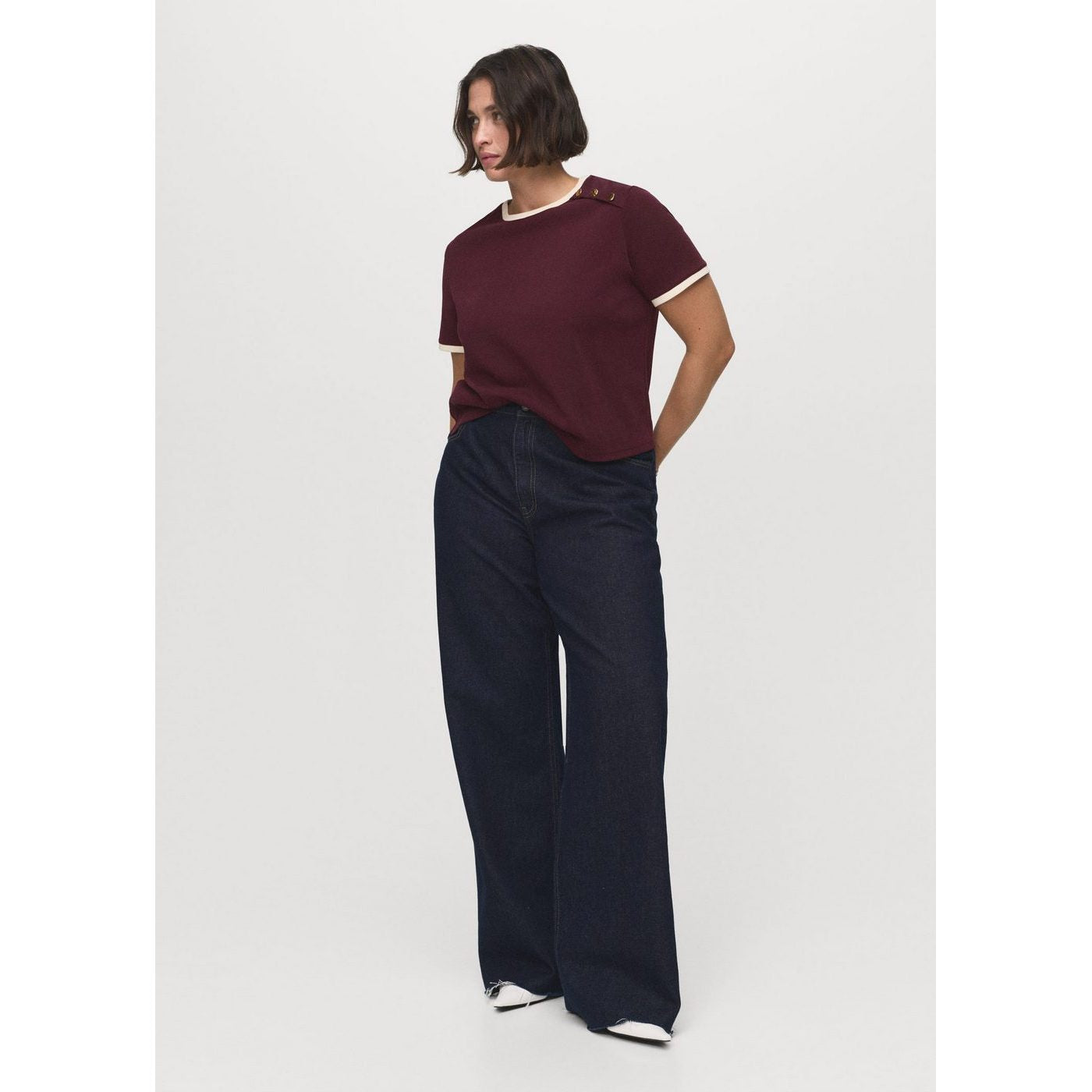 T-Shirt Coton Boutons