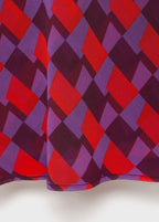 Blouse Imprimée Col Bénitier