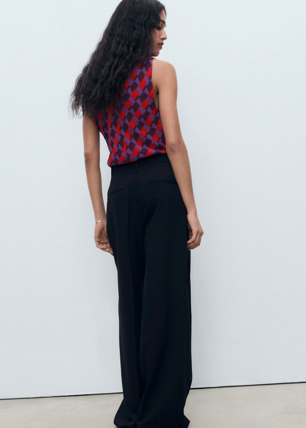 Blouse Imprimée Col Bénitier