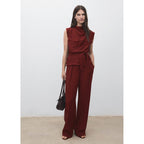 Pantalon Droit Pinces