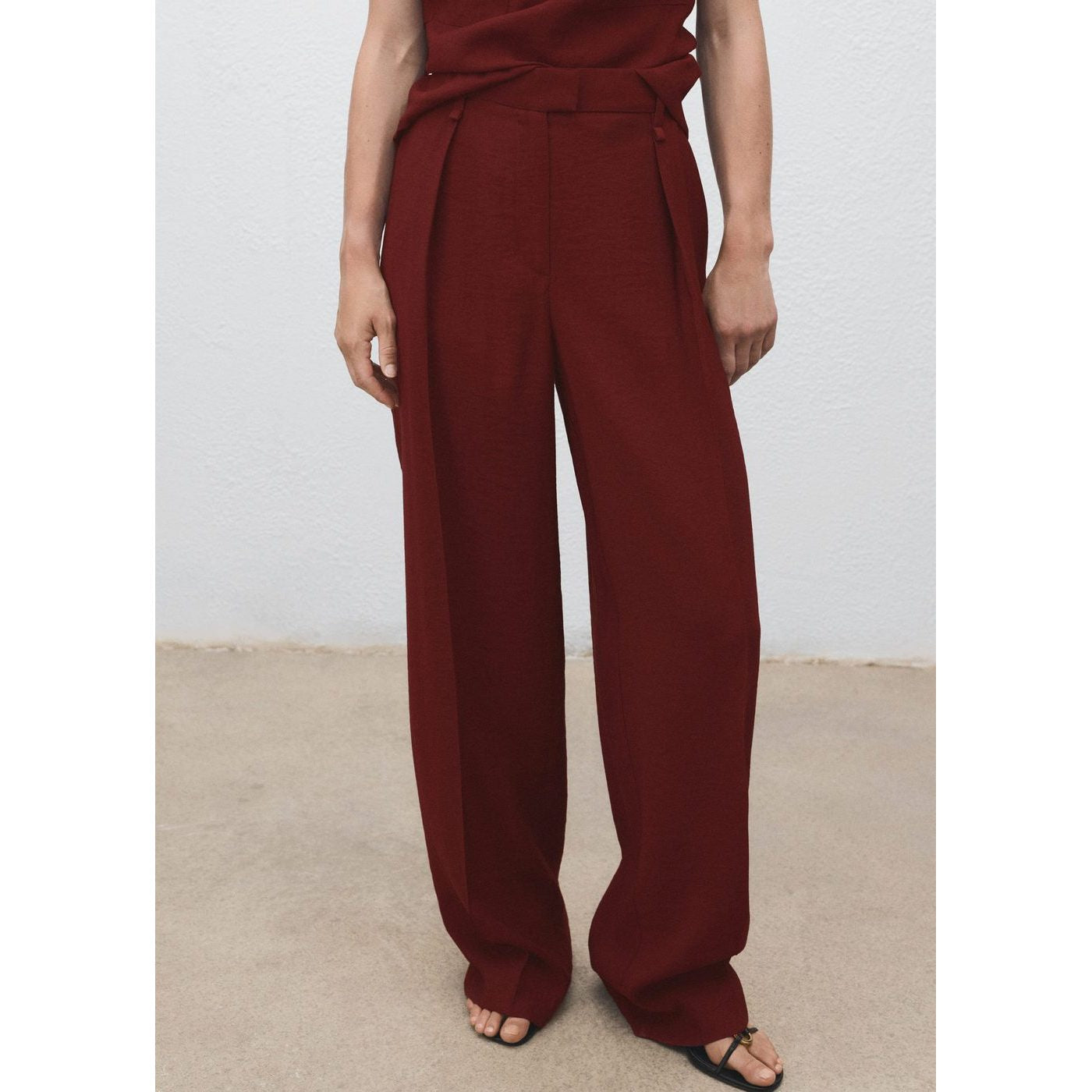Pantalon Droit Pinces