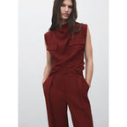 Pantalon Droit Pinces