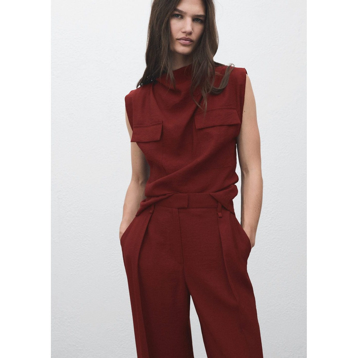 Pantalon Droit Pinces