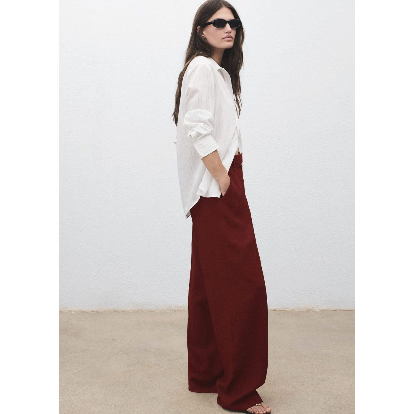Pantalon Droit Pinces