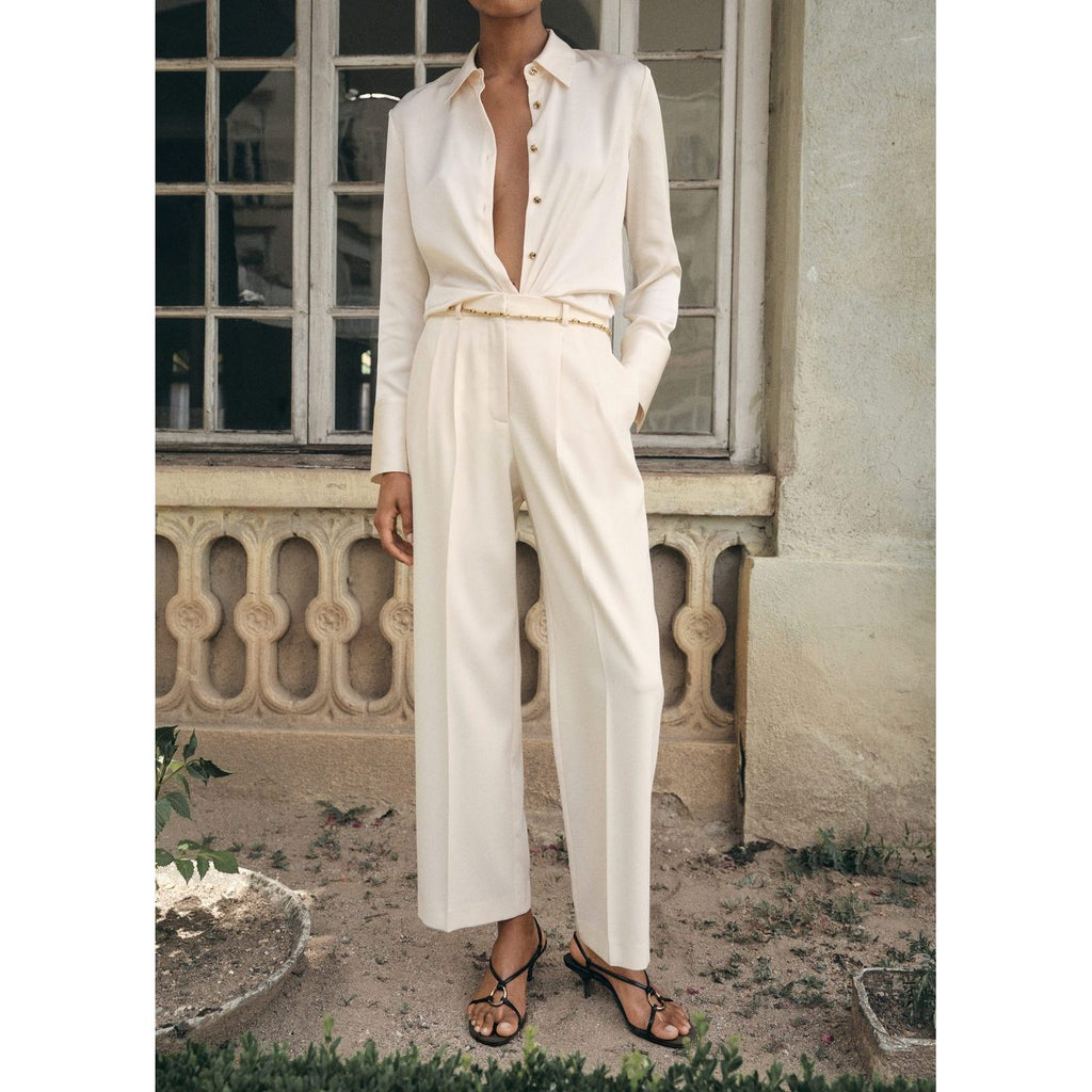 Pantalon Droit Pinces