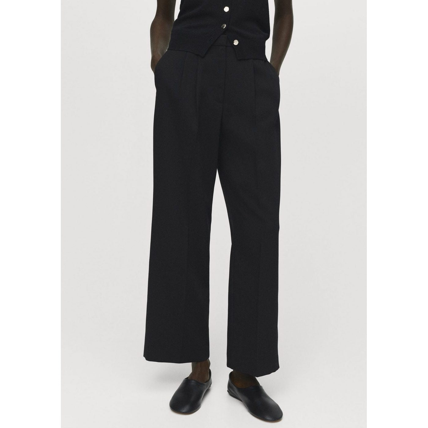 Pantalon Droit Pinces